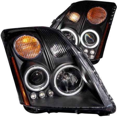 ANZO Headlights, Tail Lights and More  - ANZO 2007-2012 Nissan Sentra Projector Headlights Black