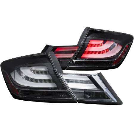 ANZO Headlights, Tail Lights and More  - ANZO 2013-2015 Honda Civic 4DR Sedan LED Taillights Black