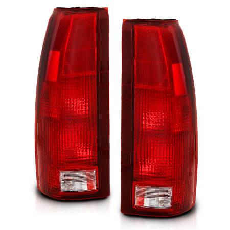 ANZO Headlights, Tail Lights and More  - ANZO 1988-1999 Chevy C1500 Taillight Red/Clear Lens (OE Replacement)