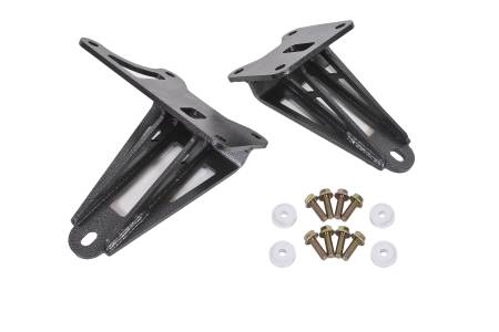 BMR Suspension - BMR 11-17 S197 Mustang Motor Mount Brackets - Black Hammertone