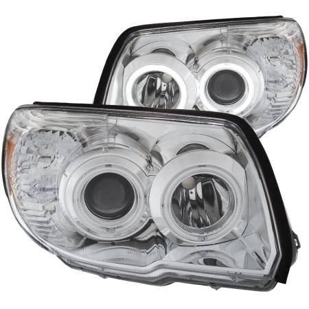 ANZO Headlights, Tail Lights and More  - ANZO 2006-2009 Toyota 4Runner Projector Headlights w/ Halo Chrome