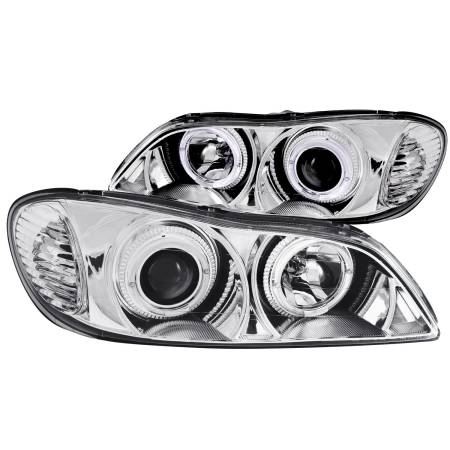 ANZO Headlights, Tail Lights and More  - ANZO 2000-2004 Infiniti I30 Projector Headlights w/ Halo Chrome