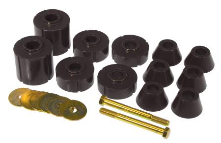 Prothane - Prothane 73-80 GM Body Mount 12 Bushing Kit - Black