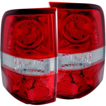 ANZO Headlights, Tail Lights and More  - ANZO 2004-2008 Ford F-150 Taillights Red/Clear - LED Style