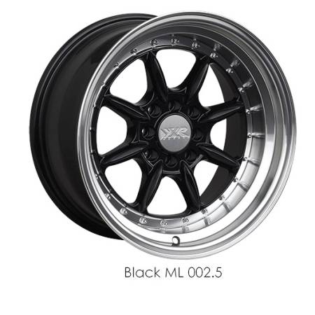 XXR Wheels - XXR Wheel Rim 002.5 16X8 4x100/4x114.3 ET0 73.1CB Black / ML