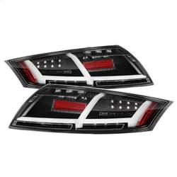 Spyder Auto - Spyder Audi TT 07-12 LED Tail Lights Black ALT-YD-ATT07-LED-BK