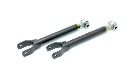 BMR Suspension - BMR 10-15 5th Gen Camaro Trailing Arms Rear w/ Single Adj. Rod Ends - Black Hammertone