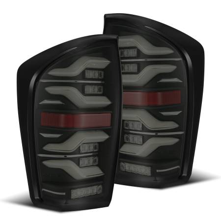 AlphaRex - AlphaRex 16-21 Toyota TacomaLUXX LED Taillights Blk w/Activ Light/Seq Signal