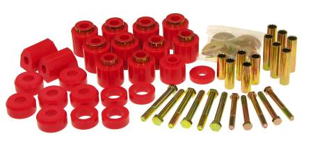 Prothane - Prothane 87-96 Jeep YJ 1in Lift Body Mount Kit - Red