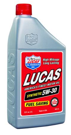 Lucas Oil - Lucas Motor Oil - 5W30 - Synthetic - 1 qt - Each