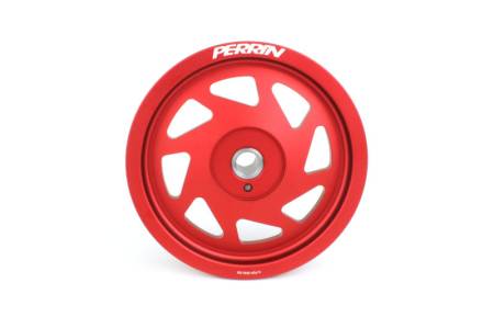 PERRIN Performance - Perrin 2022 BRZ/86 / 19-22 Subaru WRX Lightweight Crank Pulley (FA/FB Eng w/Small Hub) - Red