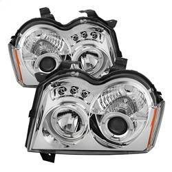 Spyder Auto - Spyder Jeep Grand Cherokee 05-07 Projector Headlights LED Halo LED Chrm Low 9006 PRO-YD-JGC05-HL-C