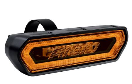 Rigid Industries - RIGID Chase, Rear Facing 5 Mode LED Light, Amber Halo, Black Housing