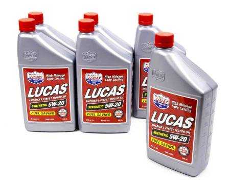 Lucas Oil - Lucas Motor Oil - 5W20 - Synthetic - 1 qt - Set of 6