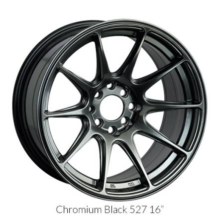 XXR Wheels - XXR Wheel Rim 527 17x7.5 5x100/5x114.3 ET40 73.1CB Chromium Black