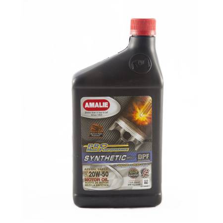 Amalie Motor Oil - Amalie Motor Oil PRO HP Syn Blend 20w50 Oil Case 12x1Qt