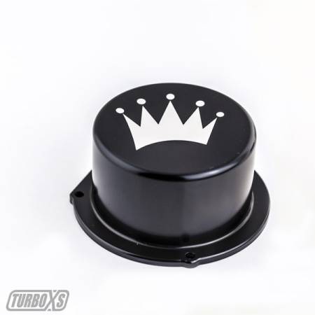 Turbo XS - Turbo XS Billet Aluminum Vacuum Pump Cover BLACK.