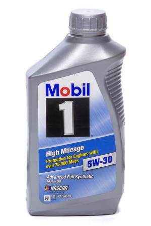 Mobil 1 - Mobil 1 Motor Oil - High Mileage - 5W30 - Synthetic - 1 qt - Each