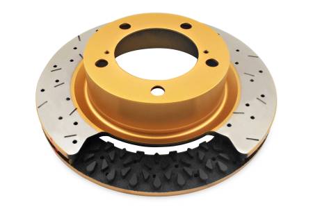 DBA 09+ Nissan GTR Rear Drilled & Slotted 5000 Series Brembo Direct Replacement Rotor