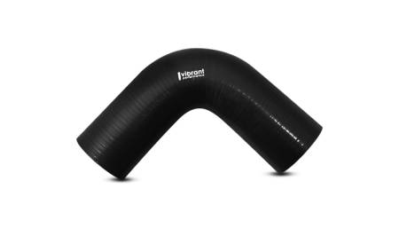 Vibrant Performance 4 Ply Reinforced Silicone Elbow Connector - 2.25in I.D. - 90 deg. Elbow (BLACK)