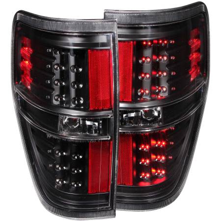 ANZO Headlights, Tail Lights and More  - ANZO 2009-2014 Ford F-150 LED Taillights Black