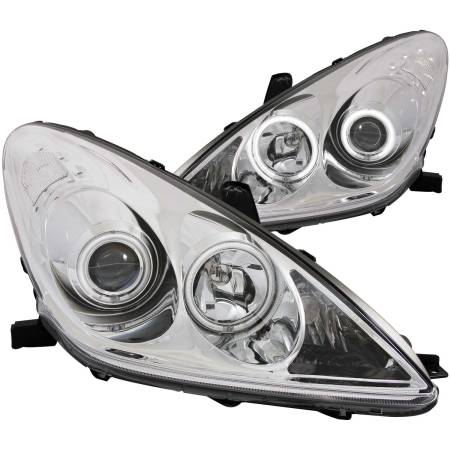 ANZO Headlights, Tail Lights and More  - ANZO 2002-2003 Lexus Es300 Projector Headlights w/ Halo Chrome (CCFL)