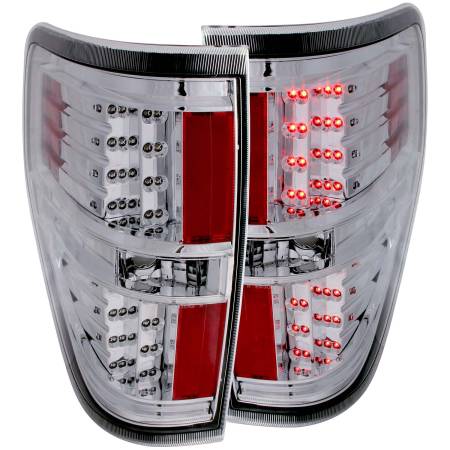 ANZO Headlights, Tail Lights and More  - ANZO 2009-2014 Ford F-150 LED Taillights Chrome