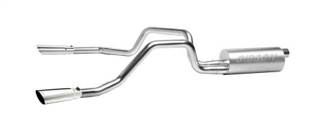 Gibson Performance Exhaust - Gibson 00-01 Chevrolet Tahoe Base 4.8L 2.25in Cat-Back Dual Split Exhaust - Aluminized