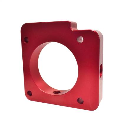 Torque Solution - Torque Solution Throttle Body Spacer (Red) Subaru WRX 2006-2014 / STI 2004-2015