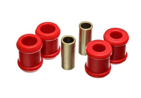 Energy Suspension - Energy Suspension 88-98 GM Silverado 1/2 Ton C-10/C1500 P/U 2WD Red Rear Shock Bushing Set