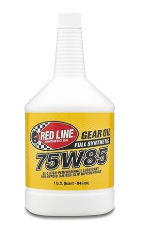 Red Line Synthetic Oil - Red Line Oil 75W85 GL-5 Differential Gear Oil 1 Quart - Case of 12