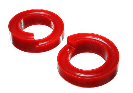 Energy Suspension - Energy Suspension 2005-07 Ford F-250/F-350 SD 2/4WD Front Coil Spring Isolator Set - Red