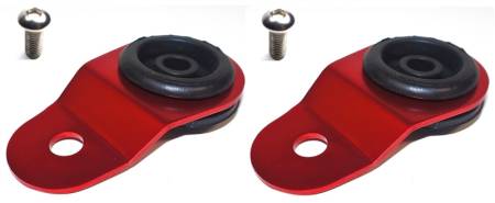 Torque Solution - Torque Solution Radiator Mount Combo with Inserts (RED) : Mitsubishi Evolution 7/8/9