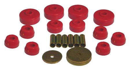 Prothane - Prothane 79-88 Toyota Truck 4wd Body Mount Kit - Red