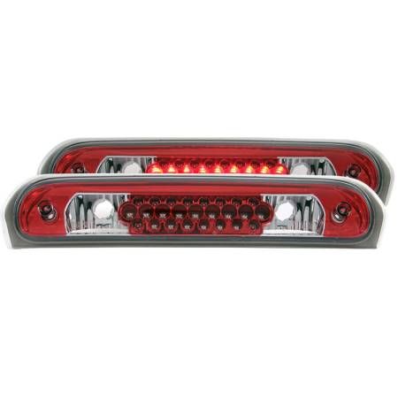 ANZO Headlights, Tail Lights and More  - ANZO 2002-2008 Dodge Ram LED 3rd Brake Light Red/Clear