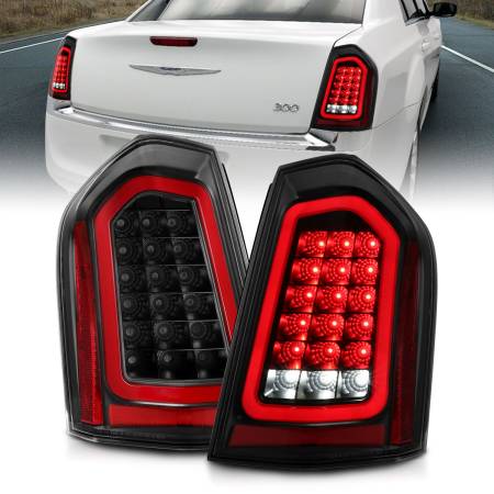 ANZO Headlights, Tail Lights and More  - ANZO 11-14 Chrysler 300 LED Taillights Black w/ Sequential