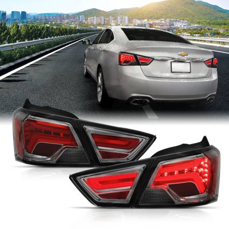 ANZO Headlights, Tail Lights and More  - ANZO 14-18 Chevrolet Impala LED Taillights Smoke