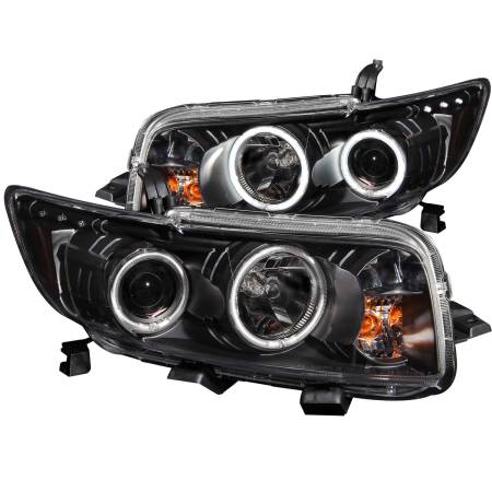 ANZO Headlights, Tail Lights and More  - ANZO 2008-2010 Scion Xb Projector Headlights w/ Halo Black