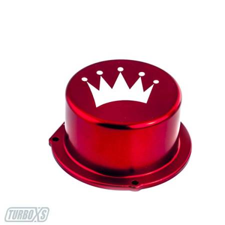 Turbo XS - Turbo XS Billet Aluminum Vacuum Pump Cover RED.