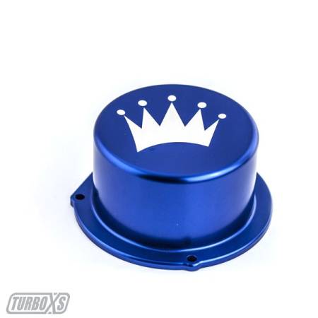 Turbo XS - Turbo XS Billet Aluminum Vacuum Pump Cover BLUE.