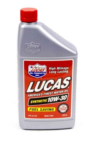 Lucas Oil - Lucas Motor Oil - 10W30 - Synthetic - 1 qt - Each