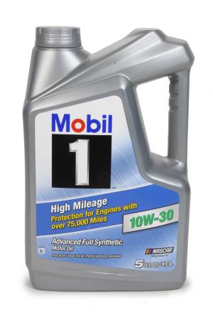 Mobil 1 - Mobil 1 Motor Oil - High Mileage - 0W30 - Synthetic - 5 qt - Each