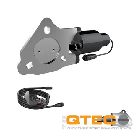 QTP (Quick Time Performance) - QTP 2.25in Bolt-On QTEC Electric Cutout Valve - Single