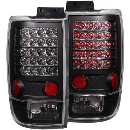 ANZO Headlights, Tail Lights and More  - ANZO 1997-2002 Ford Expedition LED Taillights Black