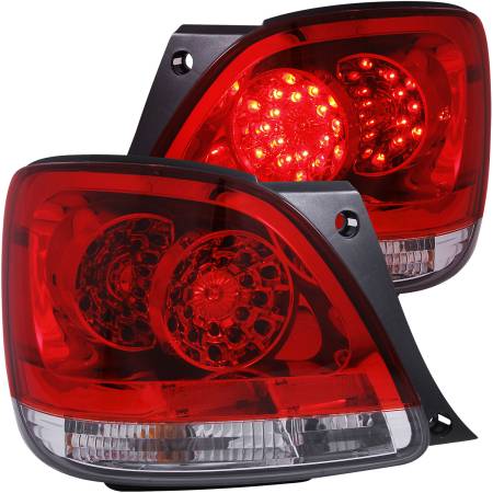 ANZO Headlights, Tail Lights and More  - ANZO 1998-2005 Lexus Gs300 LED Taillights Red/Clear