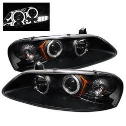 Spyder Auto - Spyder Chrysler Sebring 01-03 Projector Headlights LED Halo LED Blk PRO-YD-CSEB01-HL-BK