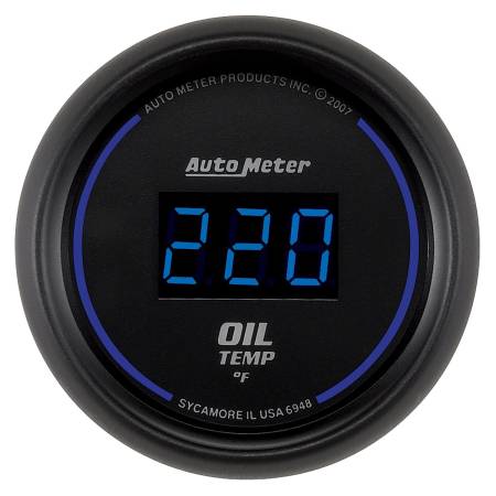 AutoMeter - AutoMeter Cobalt Digital 52.4mm 0-340 deg F Oil Temperature Gauge