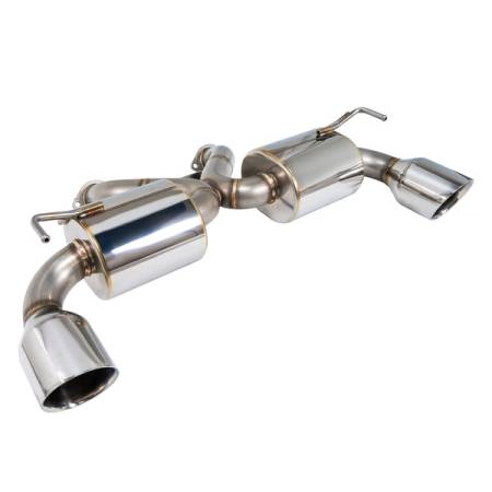 Remark By GReddy - Remark Nissan 370Z V2 Y-Back Axle Back Exhaust w/Stainless Steel Double Wall Tip + Center Pipe