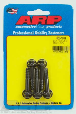 ARP - ARP M6 x 1.00 x 35 hex black oxide bolts 660-1004