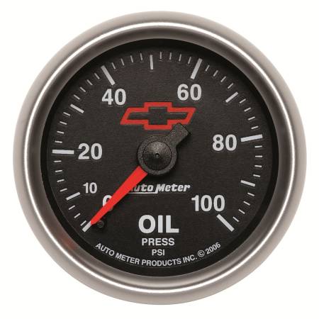 AutoMeter - AutoMeter Sport-Comp II GM 52mm 0-100 PSI Mechanical Oil Pressure Gauge